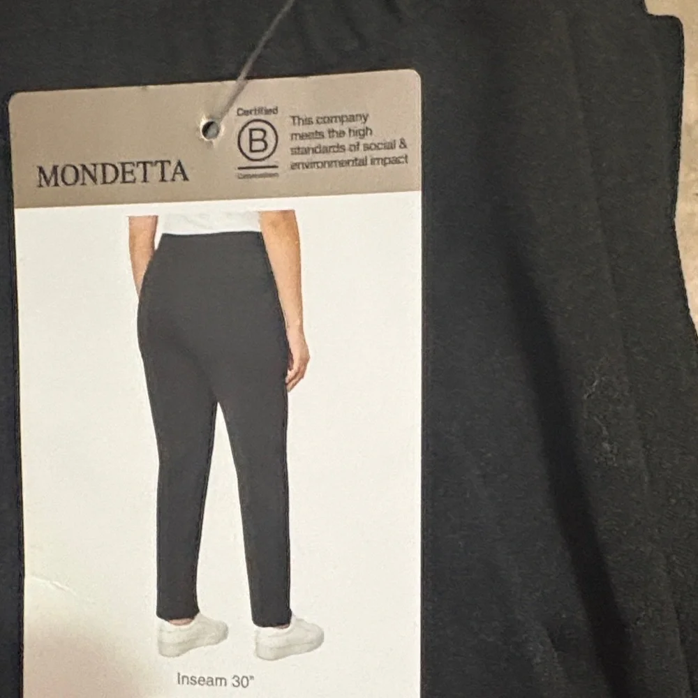 Mondetta Charcoal Pintuck Pants XXL - Picture 2 of 2